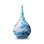 Glazen urn - Elan-line small drop blue blauw - 0,06 Liter
