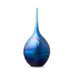 Glazen urn - Elan-line small drop Deep blue blauw - 0,06 Liter