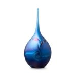 Glazen urn - Elan-line small drop Deep blue blauw - 0,06 Liter
