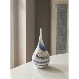 Glazen urn - Elan-line small drop Indigo blauw - 0,06 Liter Glazen urn - Elan-line small drop Indigo blauw - 0,06 Liter