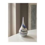 Glazen urn - Elan-line small drop Indigo blauw - 0,06 Liter