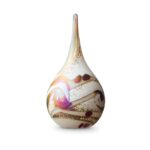 Glazen urn - Elan-line small drop ivory wit - 0,06 Liter