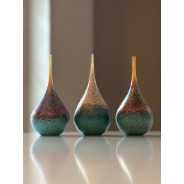 Glazen urn - Elan-line Small Drop Noorderlicht - 0,06 Liter Glazen urn - Elan-line Small Drop Noorderlicht - 0,06 Liter