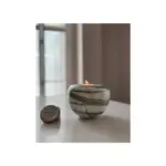 Glazen urn - Elan-line tealight 0.5 Adventure green groen - 0,50 Liter
