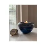 Glazen urn - Elan-line tealight 0.5 Deep blue blauw - 0,50 Liter