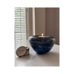 Glazen urn - Elan-line tealight 0.5 Deep blue blauw - 0,50 Liter