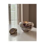 Glazen urn - Elan-line tealight 0.5 Ivory wit - 0,50 Liter