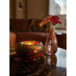 Glazen urn - Elan-line tealight 0.5 Red rood - 0,50 Liter Glazen urn - Elan-line tealight 0.5 Red rood - 0,50 Liter