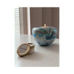 Glazen urn - Elan-line tealight 0.5 Sea blue blauw - 0,50 Liter