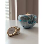 Glazen urn - Elan-line tealight 0.5 Sea blue blauw - 0,50 Liter