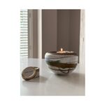 Glazen urn - Elan-line tealight 0.5 Terra oranje - 0,50 Liter