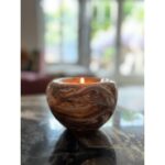 Glazen urn - Elan-line Tealight marble earth - 0,50 Liter