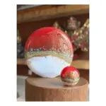 Glazen urn - Elegance DISK red Sunset rood - 3,50 Liter