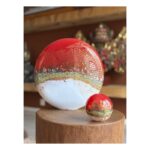 Glazen urn - Elegance DISK red Sunset rood - 3,50 Liter