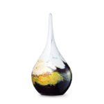 Glazen urn - Elegance-line small drop goud - 0,06 Liter
