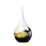 Glazen urn - Elegance-line small drop goud - 0,06 Liter