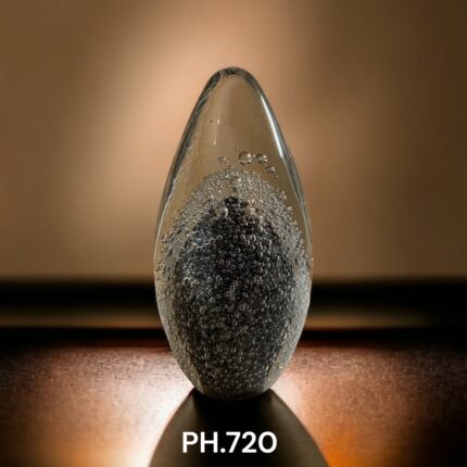 Glazen urn - Ellipse Black