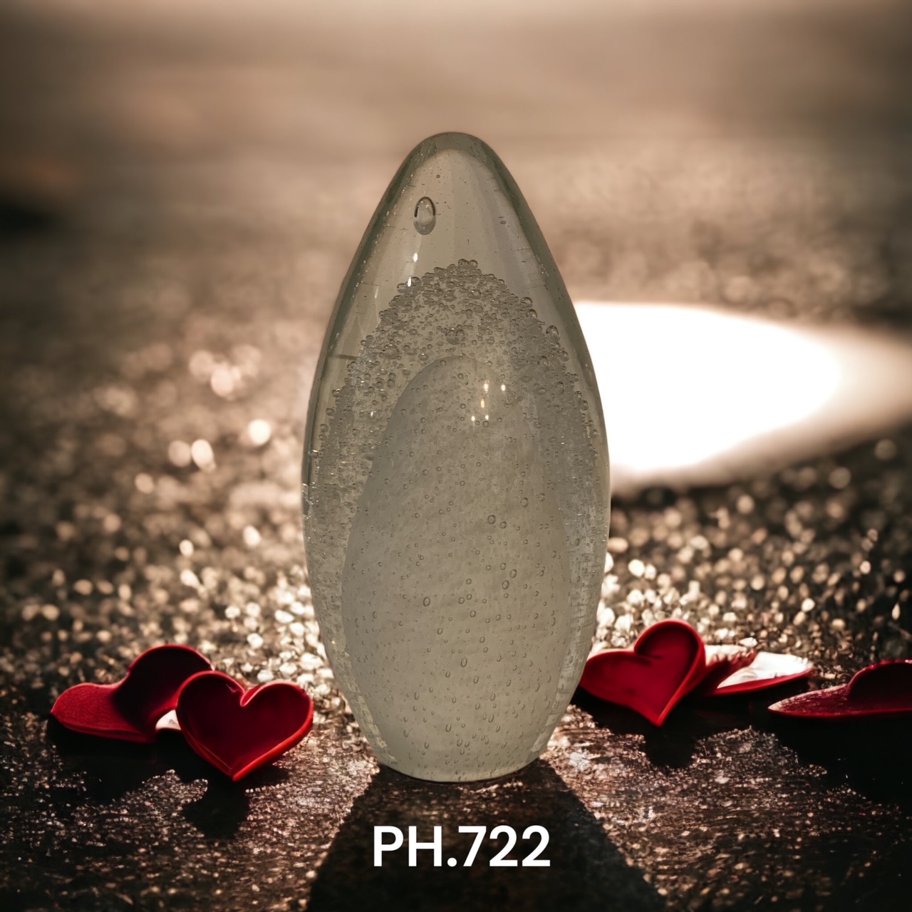 Glazen urn - Ellipse White Glazen urn - Ellipse White