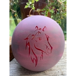 Glazen urn - Frosted Marble red 1.5 paardenhoofd rood - 1,50 Liter Glazen urn - Frosted Marble red 1.5 paardenhoofd rood - 1,50 Liter