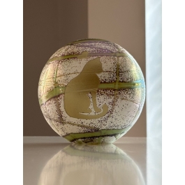 Glazen urn - Frosted Olive green 0.5 Kat zittend en hartje gold brushed groen - 0,50 Liter Glazen urn - Frosted Olive green 0.5 Kat zittend en hartje gold brushed groen - 0,50 Liter
