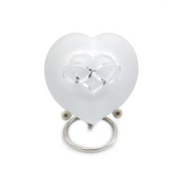 Glazen urn - Frosted pebble infinity transparant - 0,02 Liter Glazen urn - Frosted pebble infinity transparant - 0,02 Liter