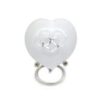 Glazen urn - Frosted pebble infinity transparant - 0,02 Liter
