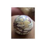 Glazen urn - Frosted Terra 0.5 poot-in hart gold brushed oranje - 0,50 Liter