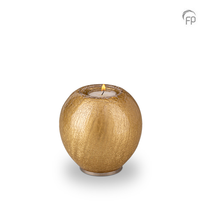 Glazen urn - kaarshouder goud - 0,70 Liter Glazen urn - kaarshouder goud - 0,70 Liter
