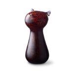 Glazen urn - Kat brown bruin - 0,20 Liter
