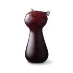 Glazen urn - Kat brown bruin - 0,20 Liter