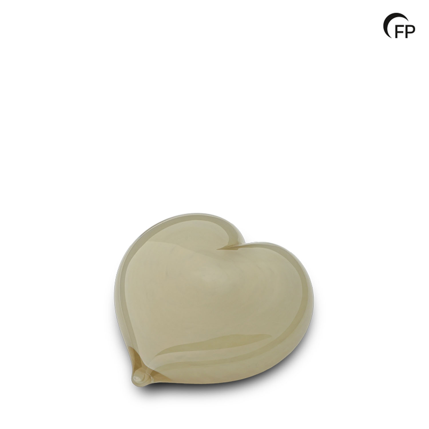 Glazen urn - keepsake hart wit - 0,02 Liter Glazen urn - keepsake hart wit - 0,02 Liter
