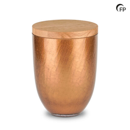 Glazen urn - Oak Crackel - 4,50 Liter