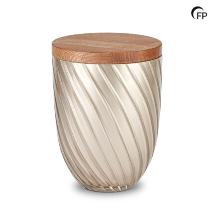 Glazen urn - Oak Serenity bruin - 4,50 Liter
