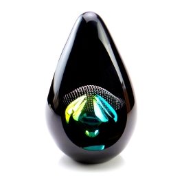 Glazen urn - Pandora yellow-green - 0,07 Liter Glazen urn - Pandora yellow-green - 0,07 Liter