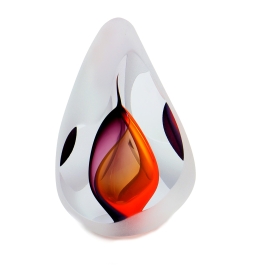 Glazen urn - Reflection red rood - 0,06 Liter Glazen urn - Reflection red rood - 0,06 Liter
