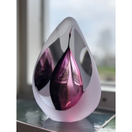 Glazen urn - Reflection rose roze - 0,06 Liter Glazen urn - Reflection rose roze - 0,06 Liter
