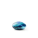 Glazen urn - Round pebble turquoise-blue-green-white small 9 cm - 0,10 Liter