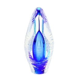 Glazen urn - Spirit glans blue blauw - 0,07 Liter Glazen urn - Spirit glans blue blauw - 0,07 Liter