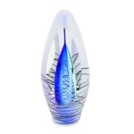 Glazen urn - Spirit krakele blue blauw - 0,07 Liter
