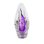 Glazen urn - Spirit krakele purple paars - 0,07 Liter