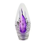 Glazen urn - Spirit krakele purple paars - 0,07 Liter
