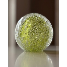 Glazen urn - Stardust-line bulb transparant BRIGHT YELLOW geel - 0,10 Liter Glazen urn - Stardust-line bulb transparant BRIGHT YELLOW geel - 0,10 Liter