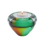 Glazen urn - Tealight Gold-Green - 0,04 Liter