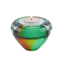 Glazen urn - Tealight Gold-Green - 0,04 Liter Glazen urn - Tealight Gold-Green - 0,04 Liter