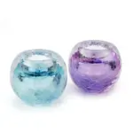 Glazen urn - Tealight krakele - 0,09 Liter