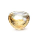 Glazen urn - Tealight krakele gold goud - 0,10 Liter