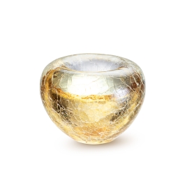 Glazen urn - Tealight krakele gold goud - 0,10 Liter Glazen urn - Tealight krakele gold goud - 0,10 Liter