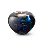Glazen urn - Tealight purple-green-blue - 0,10 Liter