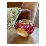 Glazen urn - Tealight rose-beige - 0,10 Liter