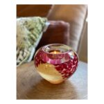 Glazen urn - Tealight rose-beige - 0,10 Liter